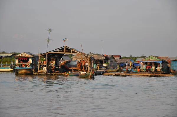 Chong Kneas Floating Village Siem Reap Camboya — Foto de Stock