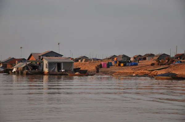 Chong Kneas Floating Village Siem Reap Camboya — Foto de Stock