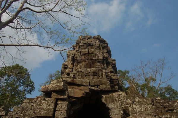 Вид Храм Бентей Срей Камбоджа — стоковое фото