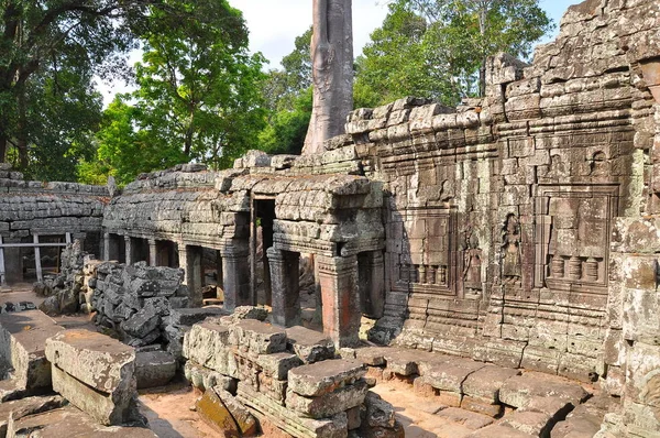 Kilátás Benteay Srei Templomra Kambodzsa — Stock Fotó