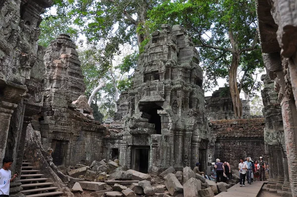 Blick Auf Antike Ruinen Des Prohm Tempels Kambodscha — Stockfoto
