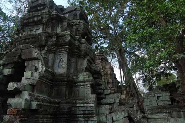 Άποψη Των Αρχαίων Ερειπίων Του Ναού Prohm Καμπότζη — Φωτογραφία Αρχείου