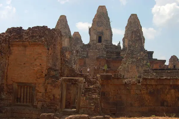 Pohled Zříceninu Chrámu Před Rup Komplexu Angkor Wat — Stock fotografie