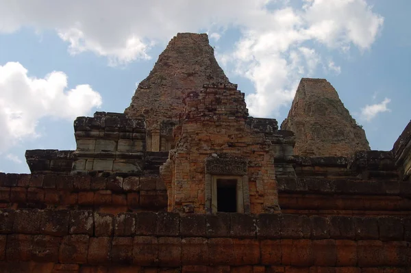 Blick Auf Die Tempelruinen Von Angkor Wat — Stockfoto