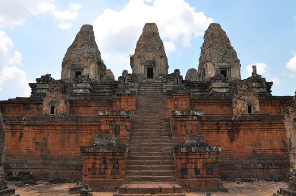 Pohled Zříceninu Chrámu Před Rup Komplexu Angkor Wat — Stock fotografie