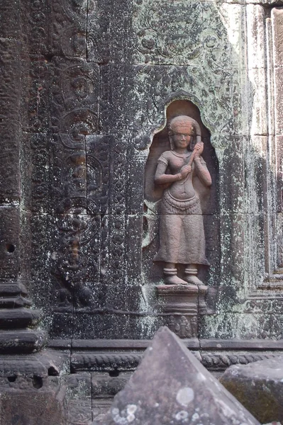 Vista Templo Som Camboja — Fotografia de Stock