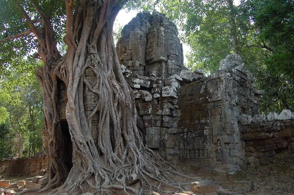 Vista Templo Som Camboja — Fotografia de Stock