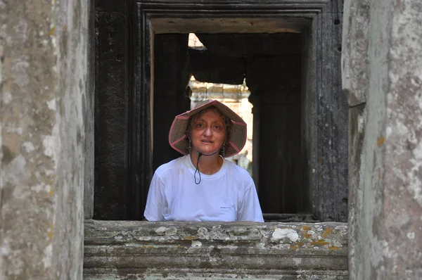 Vista Templo Preah Khan Angkor Wat Património Unesco — Fotografia de Stock