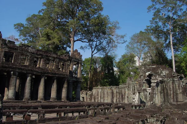 Vista Del Templo Preah Khan Angkor Wat Patrimonio Unesco —  Fotos de Stock