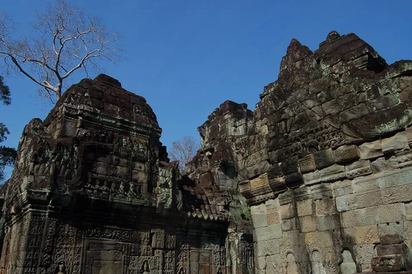 Pohled Chrám Preah Khan Angkor Wat Unesco Dědictví — Stock fotografie