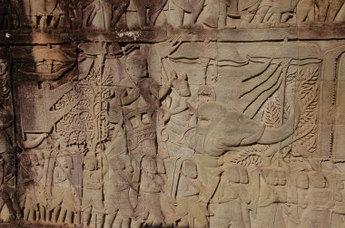 Siem Reap 'teki Bayon Tapınağı manzarası