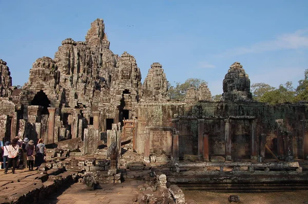 Pohled Chrám Bayon Siem Reap — Stock fotografie