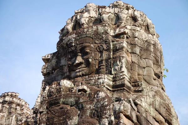 Vista Templo Bayon Siem Reap — Fotografia de Stock