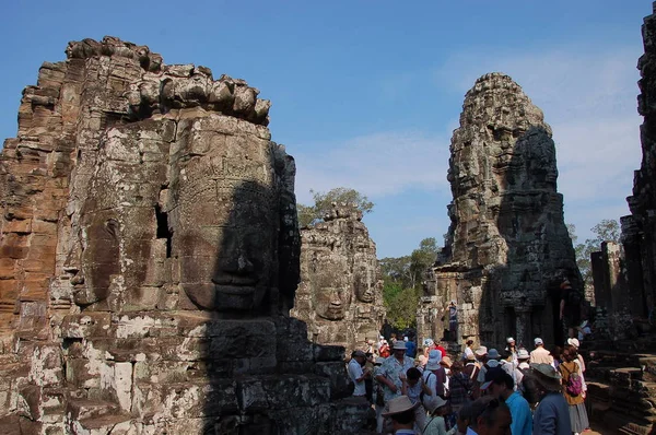 Pohled Chrám Bayon Siem Reap — Stock fotografie