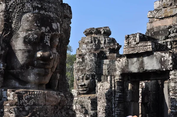 Pohled Chrám Bayon Siem Reap — Stock fotografie