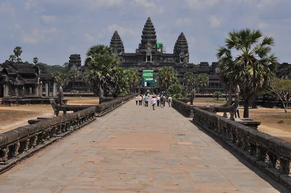 Vue Temple Angkor Wat Cambodge — Photo