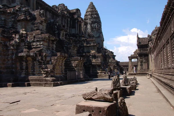 Pohled Chrám Angkor Wat Kambodža — Stock fotografie