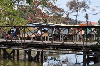 Kamboçya 'nın Siam Reap yakınlarındaki köy.