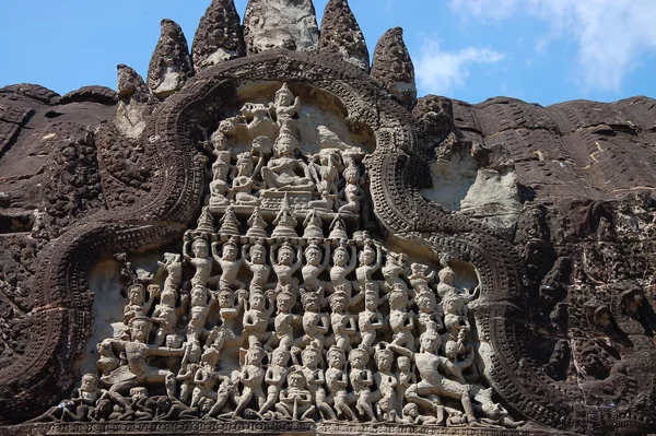 Utsikt Över Angkor Wat Templet Kambodja — Stockfoto