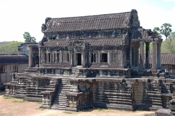 Widok Świątyni Angkor Wat Kambodża — Zdjęcie stockowe