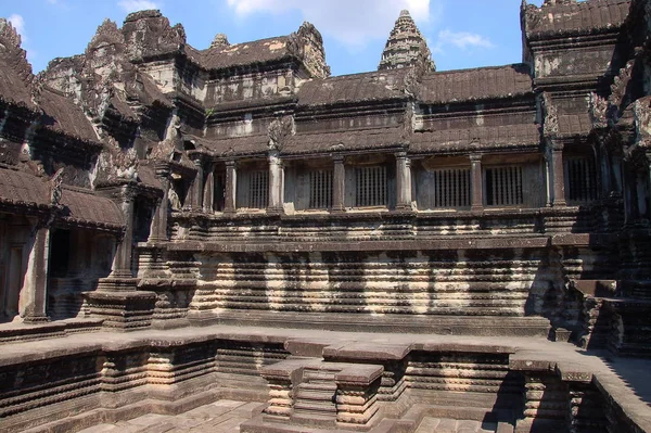 Utsikt Över Angkor Wat Templet Kambodja — Stockfoto