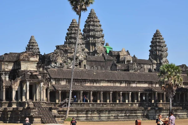 Vue Temple Angkor Wat Cambodge — Photo