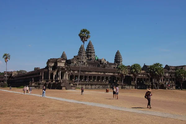 Vue Temple Angkor Wat Cambodge — Photo