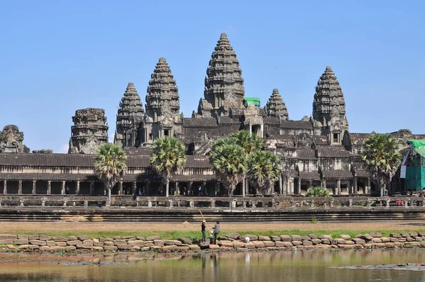 Vue Temple Angkor Wat Cambodge — Photo