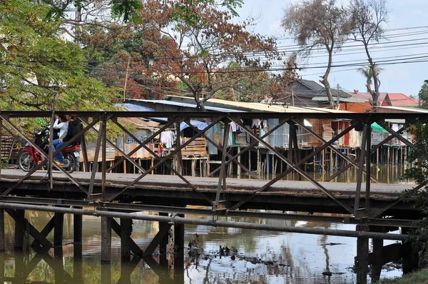 Landsbygdsby Nära Siam Reap Kambodja — Stockfoto