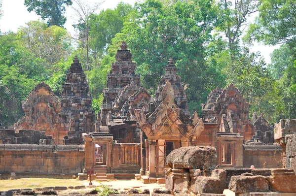 Blick Auf Benteay Srei Tempel Siam Reap Kambodscha — Stockfoto