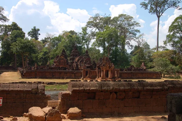 Uitzicht Benteay Srei Tempel Siam Reap Cambodja — Stockfoto