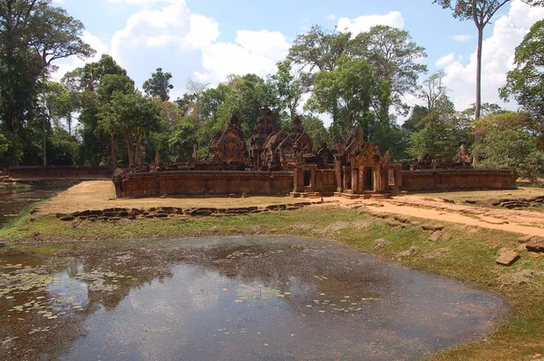 Uitzicht Benteay Srei Tempel Siam Reap Cambodja — Stockfoto