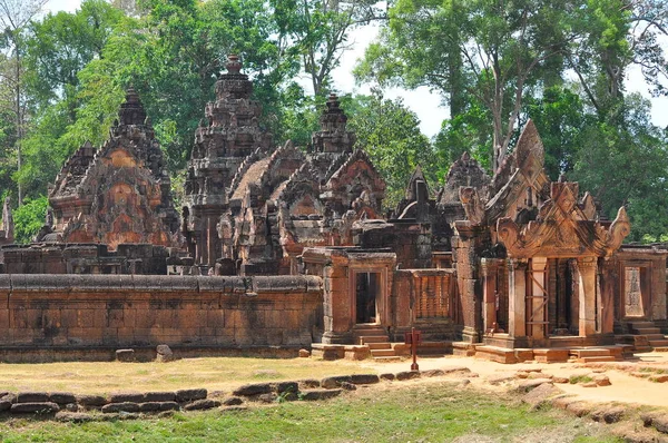 Kilátás Benteay Srei Templom Sziám Arat Kambodzsa — Stock Fotó