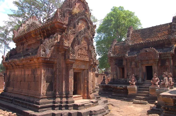 Uitzicht Benteay Srei Tempel Siam Reap Cambodja — Stockfoto