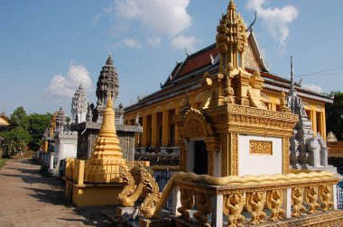 Battambang 'ın merkezindeki Wat Bo Vil Tapınağı. 