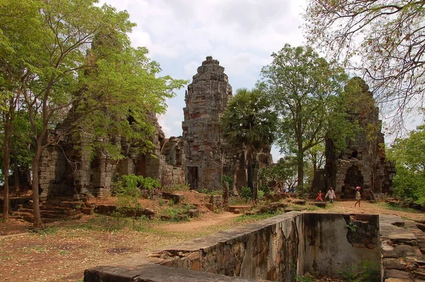 Widok Świątynię Wat Banan Kambodża — Zdjęcie stockowe