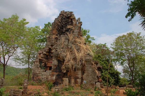 Blick Auf Den Wat Banan Tempel Kambodscha — Stockfoto