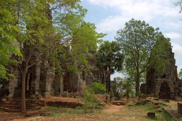 Blick Auf Den Wat Banan Tempel Kambodscha — Stockfoto