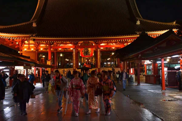 Blick Auf Den Sensoji Tempel Bezirk Asakusa — Stockfoto