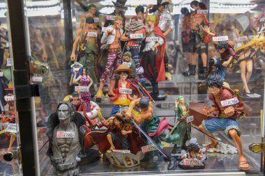 view of the street in Akihabara district, Tokyo 