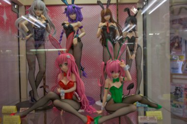 view of the street in Akihabara district, Tokyo 