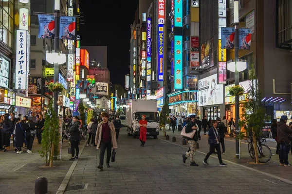 Blick Auf Die Straße Bezirk Kabukicho Tokio — Stockfoto