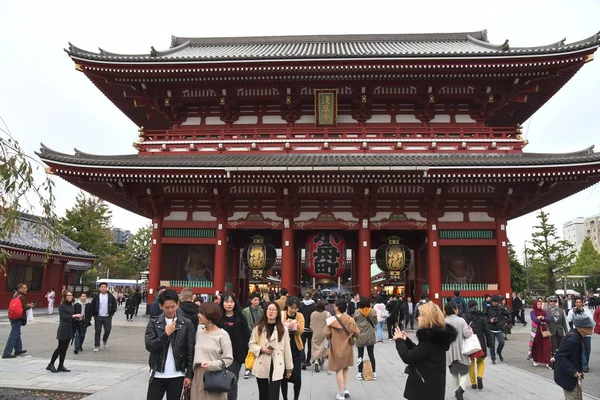 Över Sensoji Templet Asakusa Distriktet — Stockfoto