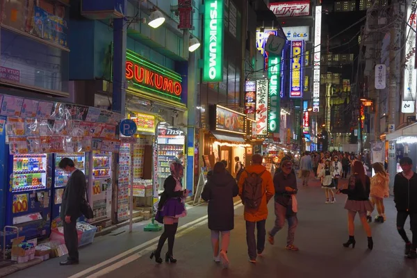 Вид Улицу Районе Акихабара Токио — стоковое фото