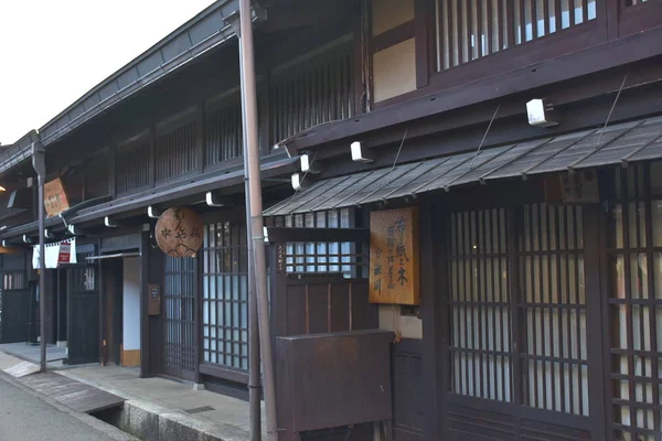 Sanmachi Suji Bölgesinin Geleneksel Mimarisi Takayama Japonya — Stok fotoğraf
