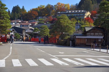 Beautiful autumn scene in Takayama, Japan
