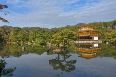 Beautiful view of Kinkakuji temple, Japan 
