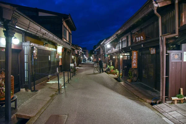 Tradiční Architektura Čtvrti Sanmachi Suji Takayama Japonsko — Stock fotografie