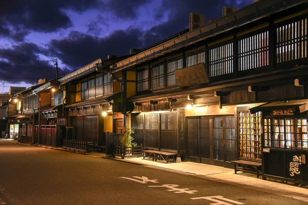 Arquitectura Tradicional Del Distrito Sanmachi Suji Takayama Japón — Foto de Stock