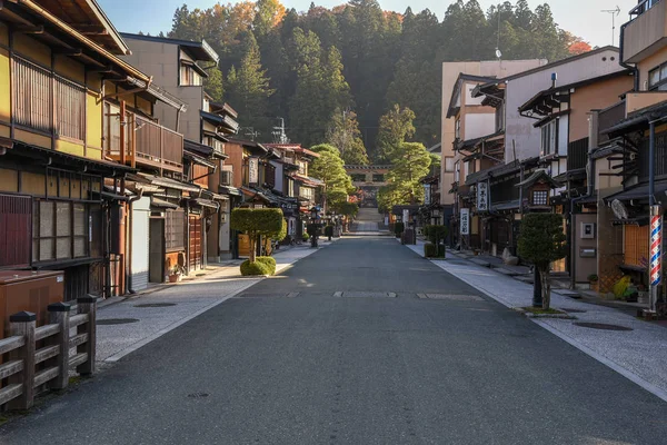 Tradiční Architektura Čtvrti Sanmachi Suji Takayama Japonsko — Stock fotografie